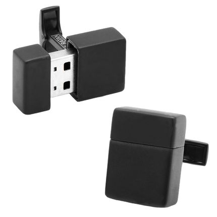 Black 8GB USB Flash Drive Cufflinks