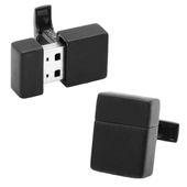 Black 8GB USB Flash Drive Cufflinks