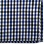 Black and Blue Gingham Cotton Pocket Square