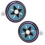 Black and Purple Twilight Star Cufflinks