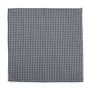 Black and White Gingham Cotton Pocket Square