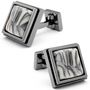 Black Chrome and Pearl Meld Cufflinks