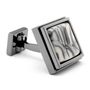 Black Chrome and Pearl Meld Cufflinks