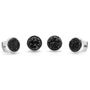 Black Druzy Studs