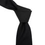 Black Formal Pinstripe Silk Tie