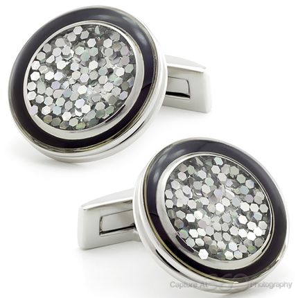 Black Glitterati Cufflinks