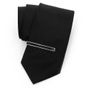 Black Inlaid Tie Clip