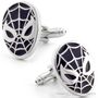 Black Night Spiderman Mask Cufflinks