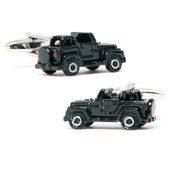 Black Off-Road Vehicle Cufflinks