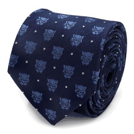 Black Panther Blue Dot Tie