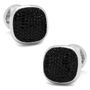Black Pave Crystal Cufflinks