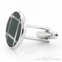 Black Plaid Cufflinks