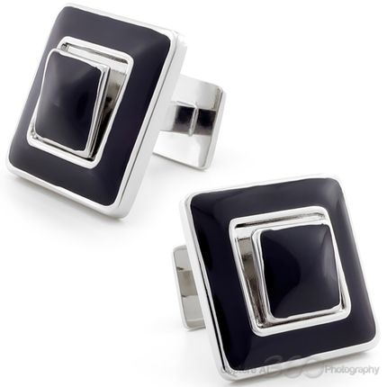 Black Roof Cufflinks