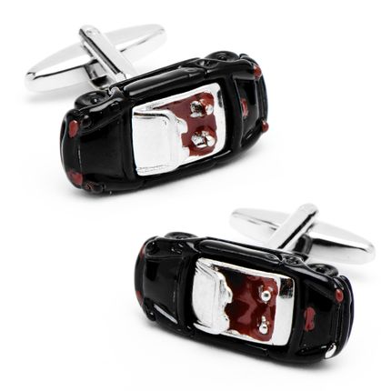 Black Sportscar Convertible Cufflinks