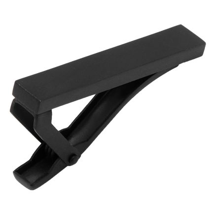 Black Stainless Steel Short Tie Clip
