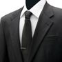 Black Stainless Steel Short Tie Clip