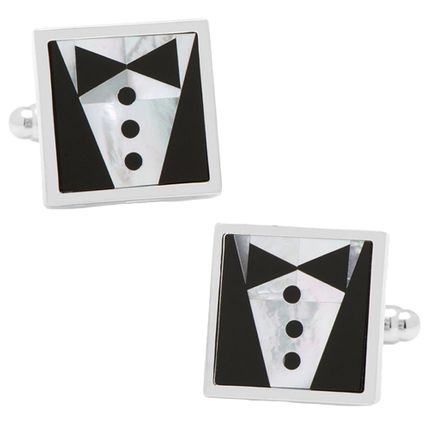 Black Tie Tuxedo Cufflinks