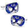 Blue And Black Mardi Gras Venetian Mask Cufflinks