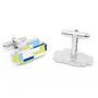 Blue And Green Mondrian Cufflinks