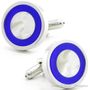 Blue Bulls Eye Cufflinks