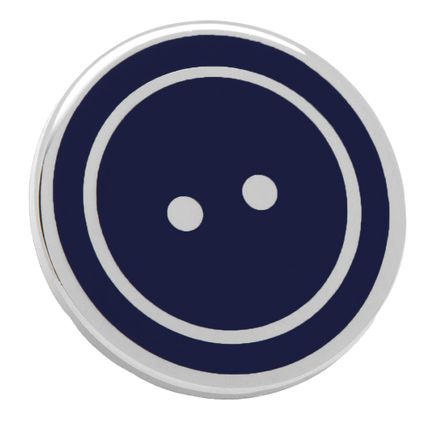 Blue Button Lapel Pin