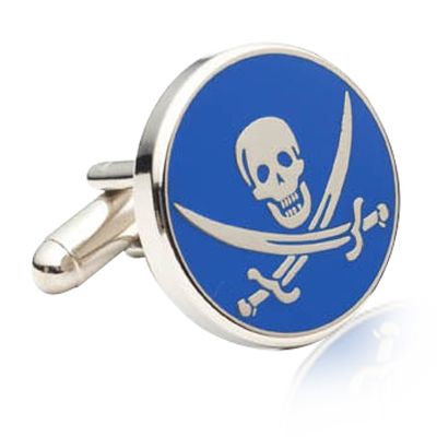 Blue Calico Jack Cufflinks