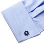 Blue David Star Cufflinks