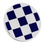 Blue Diamond Checker Lapel Pin