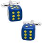Blue Dice Cufflinks