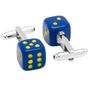 Blue Dice Cufflinks