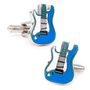 Blue Electric Guitar Cufflinks