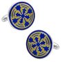 Blue Firenze Petal Cufflinks