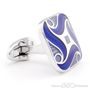 Blue Florentine Swirl Cufflinks