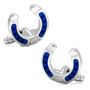 Blue Horseshoe Cufflinks