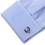 Blue Horseshoe Cufflinks
