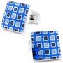 Blue Mini Square Cufflinks