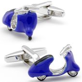 Blue Motorbike Cufflinks