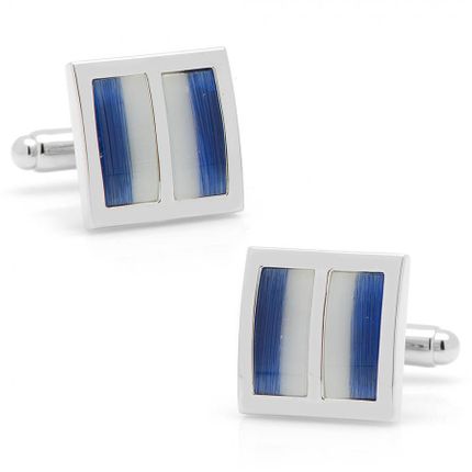 Blue Ombre Square Cufflinks