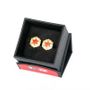Blue/Orange Bloom Cufflinks