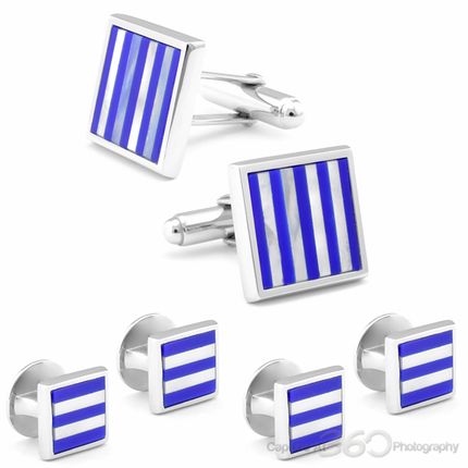 Blue Pearl Horizon Cufflinks