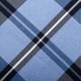 Blue Plaid Silk Cotton Tie