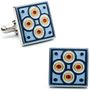 Blue Quad Circles Cufflinks