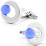 Blue Scaled Dot Cufflinks