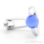 Blue Scaled Dot Cufflinks