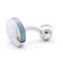 Blue Sea Truth Round Cufflinks