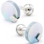 Blue Sea Truth Round Cufflinks