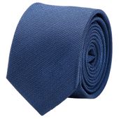 Blue Silk Skinny Tie