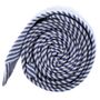 Blue Striped Cotton Skinny Tie