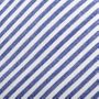 Blue Striped Cotton Skinny Tie