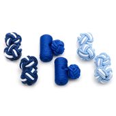 Bluebird Silk Knot Combo Cufflinks